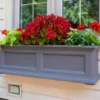 3' Fairfield Graphite Gray Window Box -Garden Furniture Store 810526439 1
