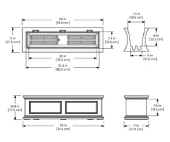 3' Fairfield Graphite Gray Window Box 11 3' Fairfield Graphite Gray Window Box -Garden Furniture Store 810526439 5