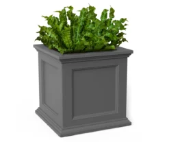 20" Fairfield Graphite Gray Square Planter -Garden Furniture Store 810526442 2