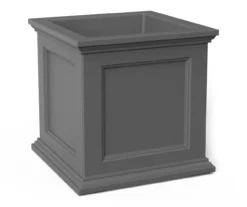 20" Fairfield Graphite Gray Square Planter -Garden Furniture Store 810526442 3