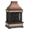 35.4" Heirloom Copper Slate Wood Burning Patio Fireplace -Garden Furniture Store 810527841