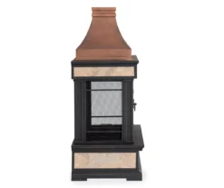 35.4" Heirloom Copper Slate Wood Burning Patio Fireplace 18 35.4" Heirloom Copper Slate Wood Burning Patio Fireplace -Garden Furniture Store 810527841 4