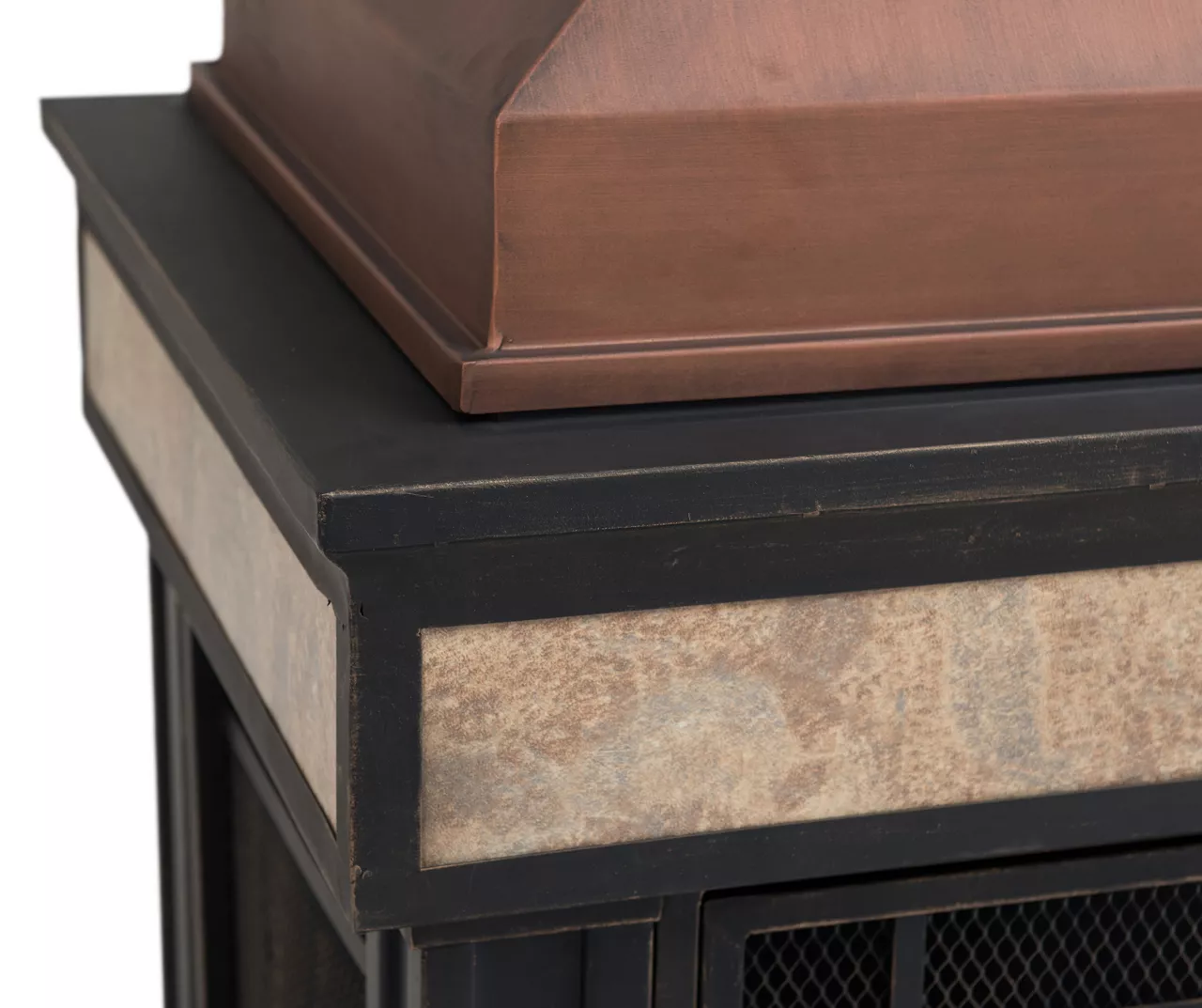 35.4" Heirloom Copper Slate Wood Burning Patio Fireplace 12 35.4" Heirloom Copper Slate Wood Burning Patio Fireplace - Image 10