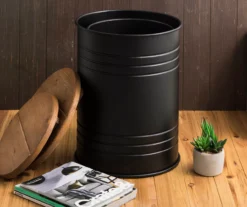 Farmhouse Barrel Storage Stools, 2-Pack -Garden Furniture Store 810528258 8