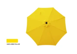 9' Sunflower Yellow Tilt Market Patio Umbrella -Garden Furniture Store 810540695 2