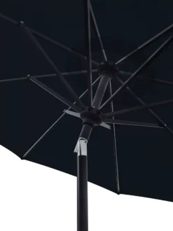 9' Raven Black Tilt Market Patio Umbrella 9 9' Raven Black Tilt Market Patio Umbrella -Garden Furniture Store 810540697 3