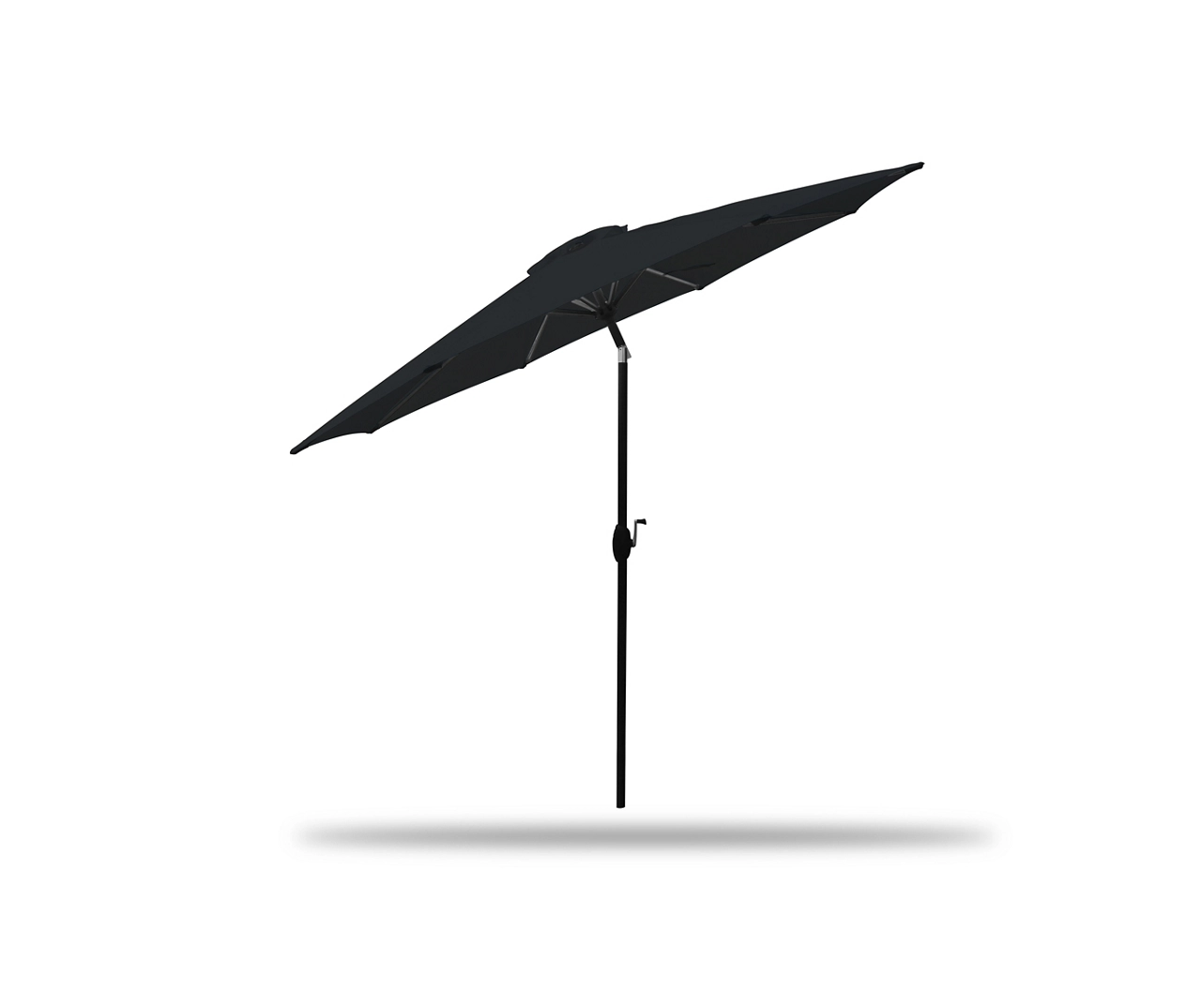 9' Raven Black Tilt Market Patio Umbrella 3 9' Raven Black Tilt Market Patio Umbrella