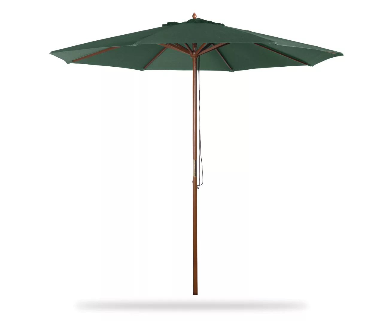 9' Green Wood Market Patio Umbrella 4 9' Green Wood Market Patio Umbrella - Image 2