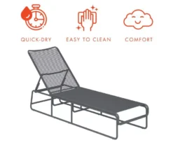 Nyla Charcoal Adjustable Wicker Chaise Patio Lounge -Garden Furniture Store 810541218 4