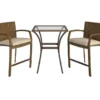 Lakewood Ranch Brown 3-Piece Wicker High Top Bistro Patio Furniture Set 1 Lakewood Ranch Brown 3-Piece Wicker High Top Bistro Patio Furniture Set -Garden Furniture Store 810541486 1