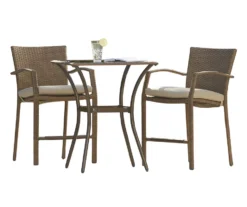 Lakewood Ranch Brown 3-Piece Wicker High Top Bistro Patio Furniture Set 16 Lakewood Ranch Brown 3-Piece Wicker High Top Bistro Patio Furniture Set -Garden Furniture Store 810541486 6 1