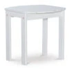 Flint White Wood Patio Adirondack End Table -Garden Furniture Store 810541705 1