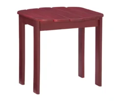 Best Seller 5 Flint Red Wood Patio Adirondack End Table