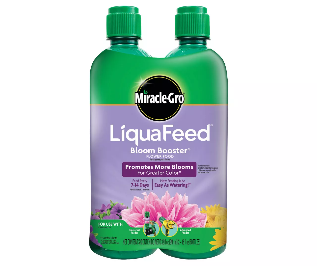 LiquaFeed 4-Piece All Purpose Plant Food Advance Starter Kit & Bloom Booster Flower Food Bundle 4 LiquaFeed 4-Piece All Purpose Plant Food Advance Starter Kit & Bloom Booster Flower Food Bundle - Image 2