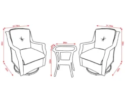 Real Living Rockbridge 3-Piece Cushioned Patio Glider & Side Table Set 31 Real Living Rockbridge 3-Piece Cushioned Patio Glider & Side Table Set -Garden Furniture Store 810544190 X0 1