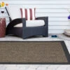 Biscayne Textured Chevron Outdoor Area Rug, (5' X 7') -Garden Furniture Store 810545354 810545355