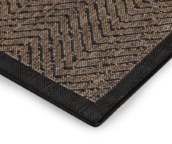 Biscayne Textured Chevron Indoor/Outdoor Area Rug -Garden Furniture Store 810545356 5