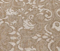 Broyhill Sandpointe Tan & Ecru Damask Outdoor Area Rug -Garden Furniture Store 810546500 810546501 810546502 4