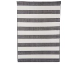 Afuera Onyx & Ivory Stripe Outdoor Area Rug, (7' 10" X 10' 9") 6 Afuera Onyx & Ivory Stripe Outdoor Area Rug, (7' 10" X 10' 9") -Garden Furniture Store 810547476 810547477 810547478 1 4