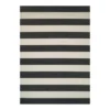 Afuera Onyx & Ivory Stripe Outdoor Area Rug, (6.5' x 9.5') -Garden Furniture Store 810547477 2