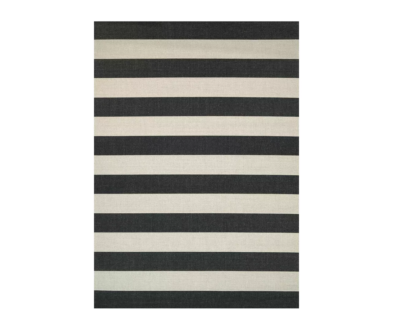 Afuera Onyx & Ivory Stripe Outdoor Area Rug, (7' 10" X 10' 9") 3 Afuera Onyx & Ivory Stripe Outdoor Area Rug, (7' 10" X 10' 9")