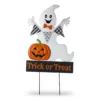 "Trick Or Treat" Ghost Light-Up Yard Stake