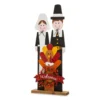"Welcome" Pilgrim Couple & Turkey Decor