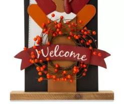 "Welcome" Pilgrim Couple & Turkey Decor -Garden Furniture Store 810547804 5