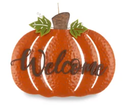 "Welcome" Pumpkin Yard Stake -Garden Furniture Store 810547854 6