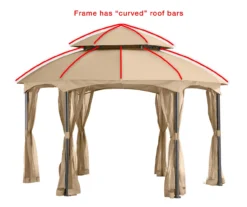 Heritage Gazebo Canyon Stripe Replacement Canopy 21 Heritage Gazebo Canyon Stripe Replacement Canopy -Garden Furniture Store 810549193 4