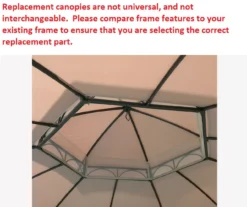 Heritage Gazebo Canyon Stripe Replacement Canopy 24 Heritage Gazebo Canyon Stripe Replacement Canopy -Garden Furniture Store 810549193 7