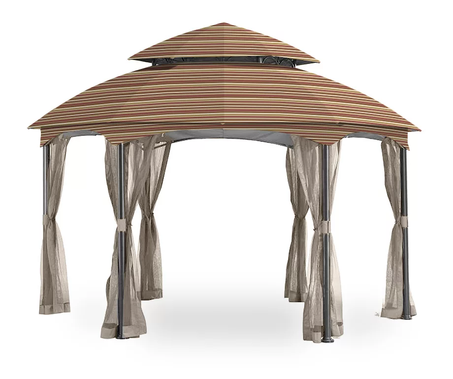 Heritage Gazebo Canyon Stripe Replacement Canopy 10 Heritage Gazebo Canyon Stripe Replacement Canopy - Image 8