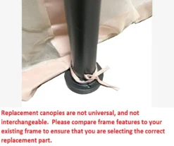 Manhattan Gazebo Beige Replacement Riplock Canopy & Side Mosquito Netting Set -Garden Furniture Store 810549197 5