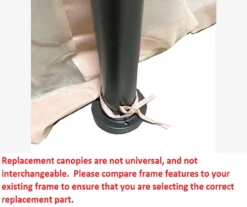 Manhattan Gazebo Canyon Stripe Replacement Canopy -Garden Furniture Store 810549206 5