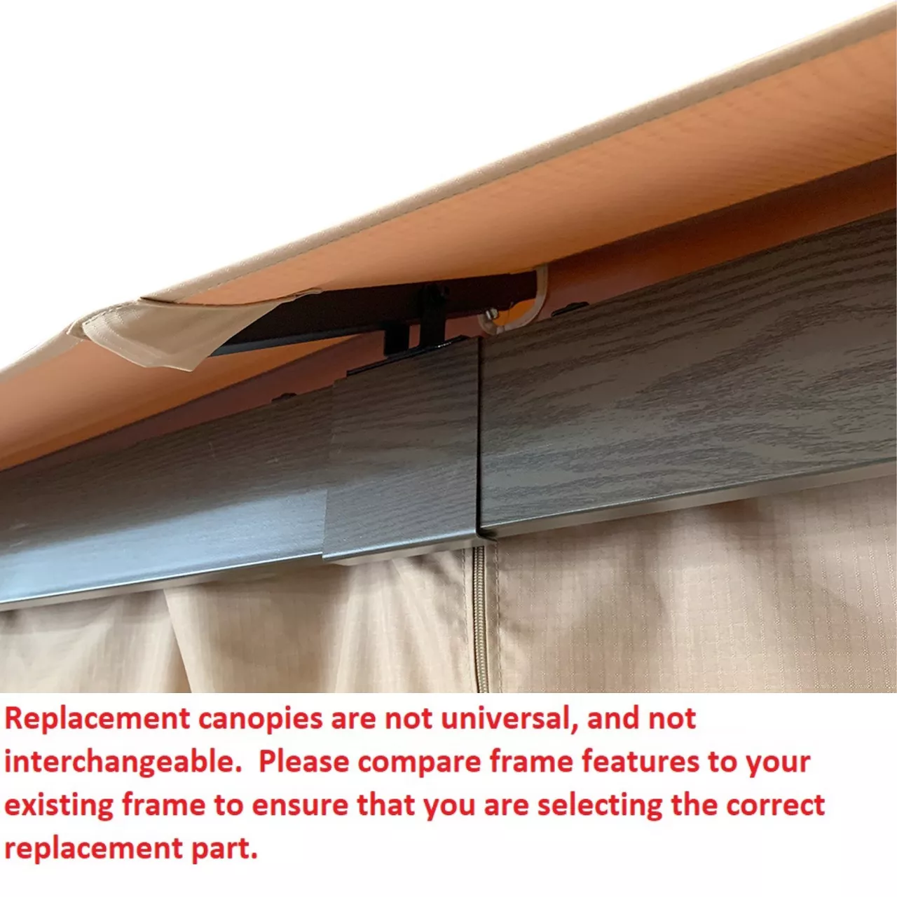 Eagle Brooke/Ashford/Asheville Beige Replacement Canopy 15 Eagle Brooke/Ashford/Asheville Beige Replacement Canopy - Image 13