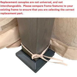 Eagle Brooke/Ashford/Asheville Beige Replacement Canopy 33 Eagle Brooke/Ashford/Asheville Beige Replacement Canopy -Garden Furniture Store 810549210 81