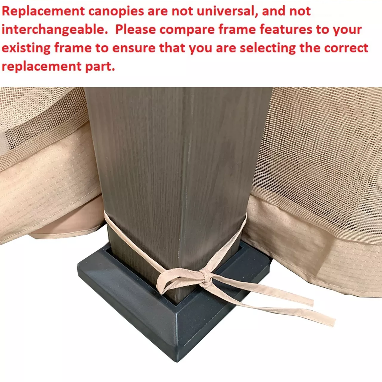 Eagle Brooke/Ashford/Asheville Beige Replacement Canopy 18 Eagle Brooke/Ashford/Asheville Beige Replacement Canopy - Image 16