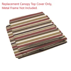 Pinehurst Gazebo Canyon Stripe Replacement Canopy -Garden Furniture Store 810549219 21