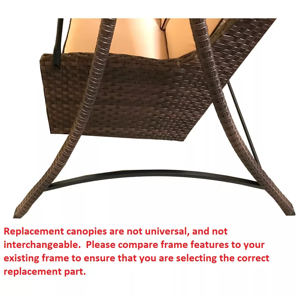 Wilson Fisher Wicker Swing Brown Replacement Canopy 11 Wilson Fisher Wicker Swing Brown Replacement Canopy - Image 9