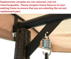 Wilson Fisher Wicker Swing Brown Replacement Canopy 16 Wilson Fisher Wicker Swing Brown Replacement Canopy -Garden Furniture Store 810549261 4
