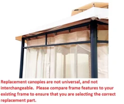 Jefferies Gazebo Beige Replacement Riplock Canopy -Garden Furniture Store 810549265 3