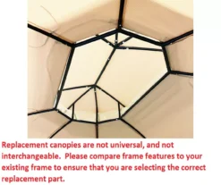 Jefferies Gazebo Beige Replacement Riplock Canopy -Garden Furniture Store 810549265 4