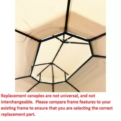 Jefferies Gazebo Beige Replacement Riplock Canopy -Garden Furniture Store 810549265 41