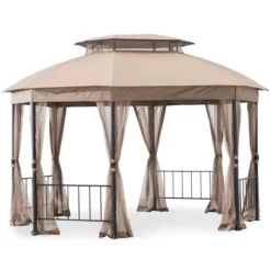 Jefferies Gazebo Beige Replacement Riplock Canopy -Garden Furniture Store 810549265 61