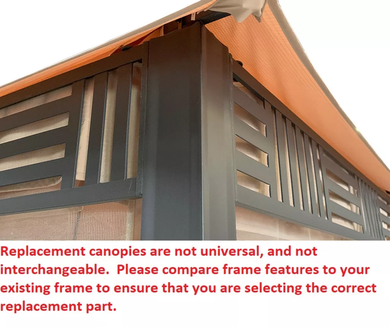 Westbrook Gazebo Beige Replacement Canopy 5 Westbrook Gazebo Beige Replacement Canopy - Image 3