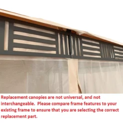 Westbrook Gazebo Beige Replacement Canopy 23 Westbrook Gazebo Beige Replacement Canopy -Garden Furniture Store 810549273 41