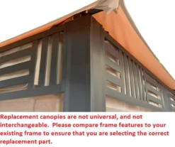 Westbrook Gazebo Palm Leaves Replacement Canopy -Garden Furniture Store 810549283 3