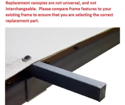 Capilano Pergola Beige Replacement Riplock Canopy -Garden Furniture Store 810549289 4