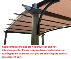 Capilano Pergola Beige Replacement Riplock Canopy -Garden Furniture Store 810549289 7