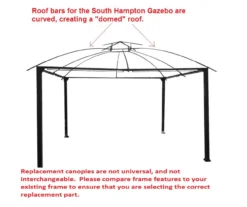 South Hampton Gazebo Replacement Riplock Canopy -Garden Furniture Store 810549296 3